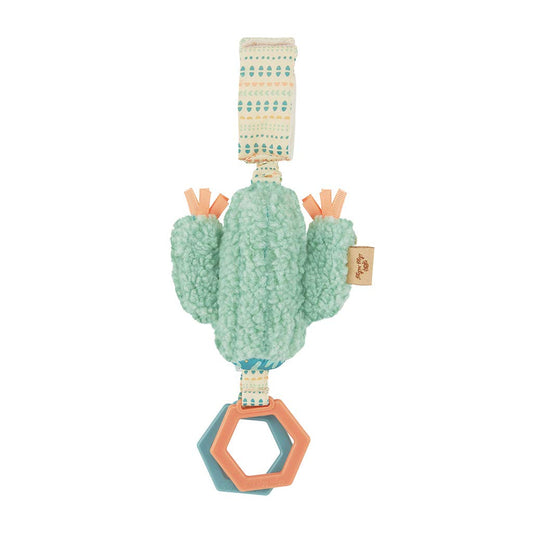 - Ritzy Jingle Toy - Baby Hanging Toy for Activity Gym, Stroller or Car Seat; Features Jingle Sound, Hexagon Rings and Adjustable Attachment Loop (Cactus)