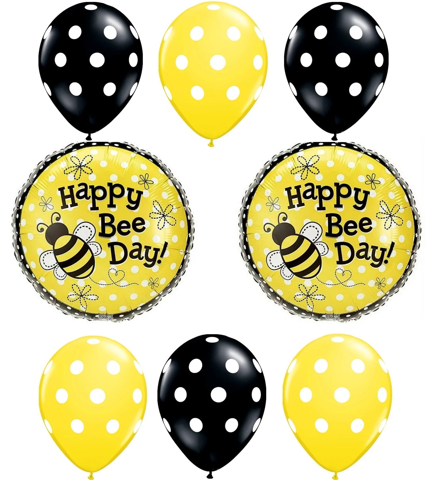 1 X Happy Bee-Day Birthday Buzz Bumble Bee Bouquet Balloon Set Party Decoration by