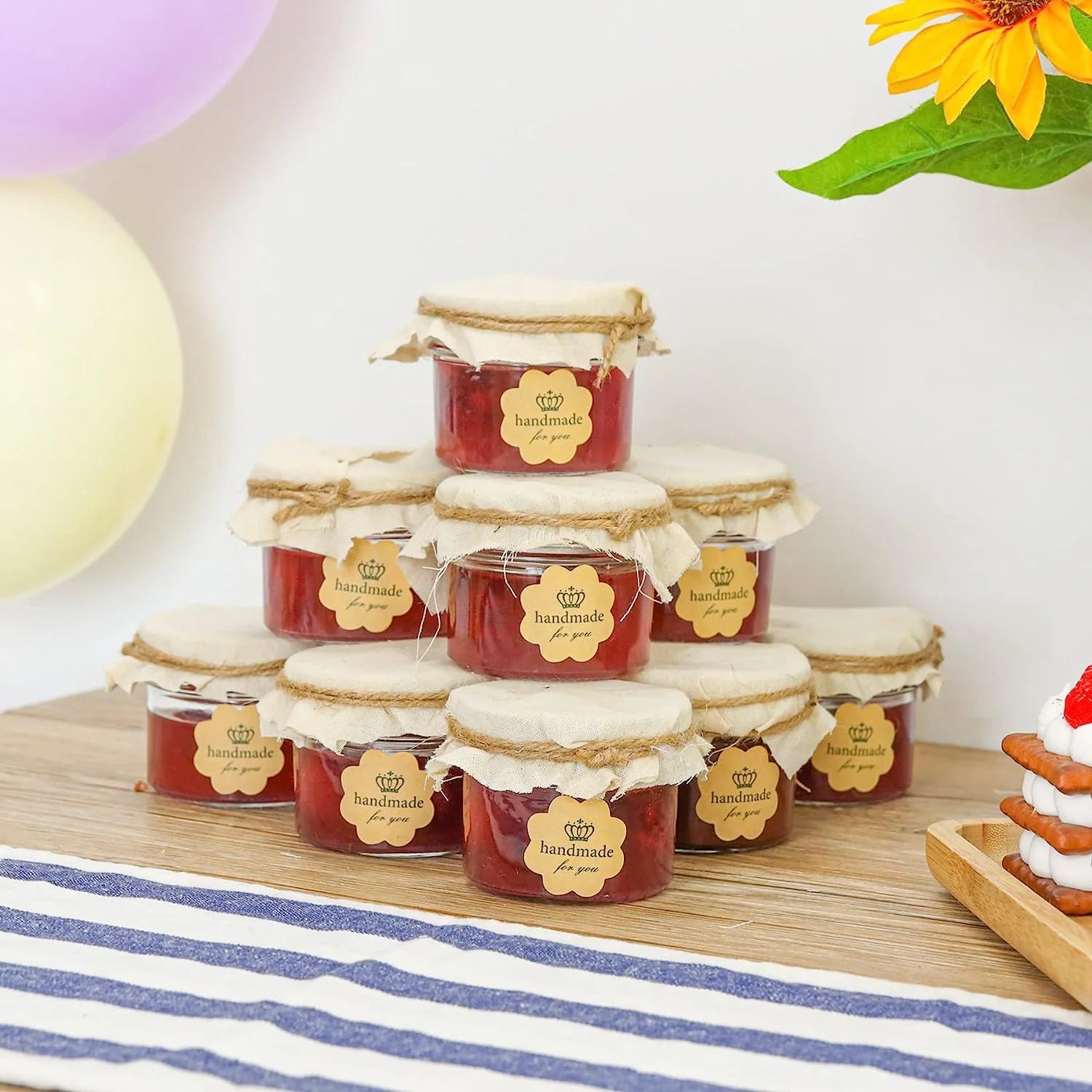 Mini Mason Jars 4Oz - 16 Pack, Regular Mouth Mason Jar with Lids and Seal Bands, Small Glass Canning Jar for Spice, Jam, Honey, Jelly, Dessert, Shower Wedding Favors, DIY Candles Decor