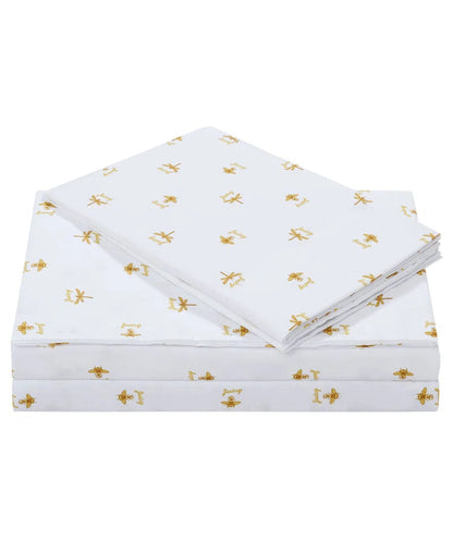 Juicy Couture Bee Design Soft Microfiber Sheet Set