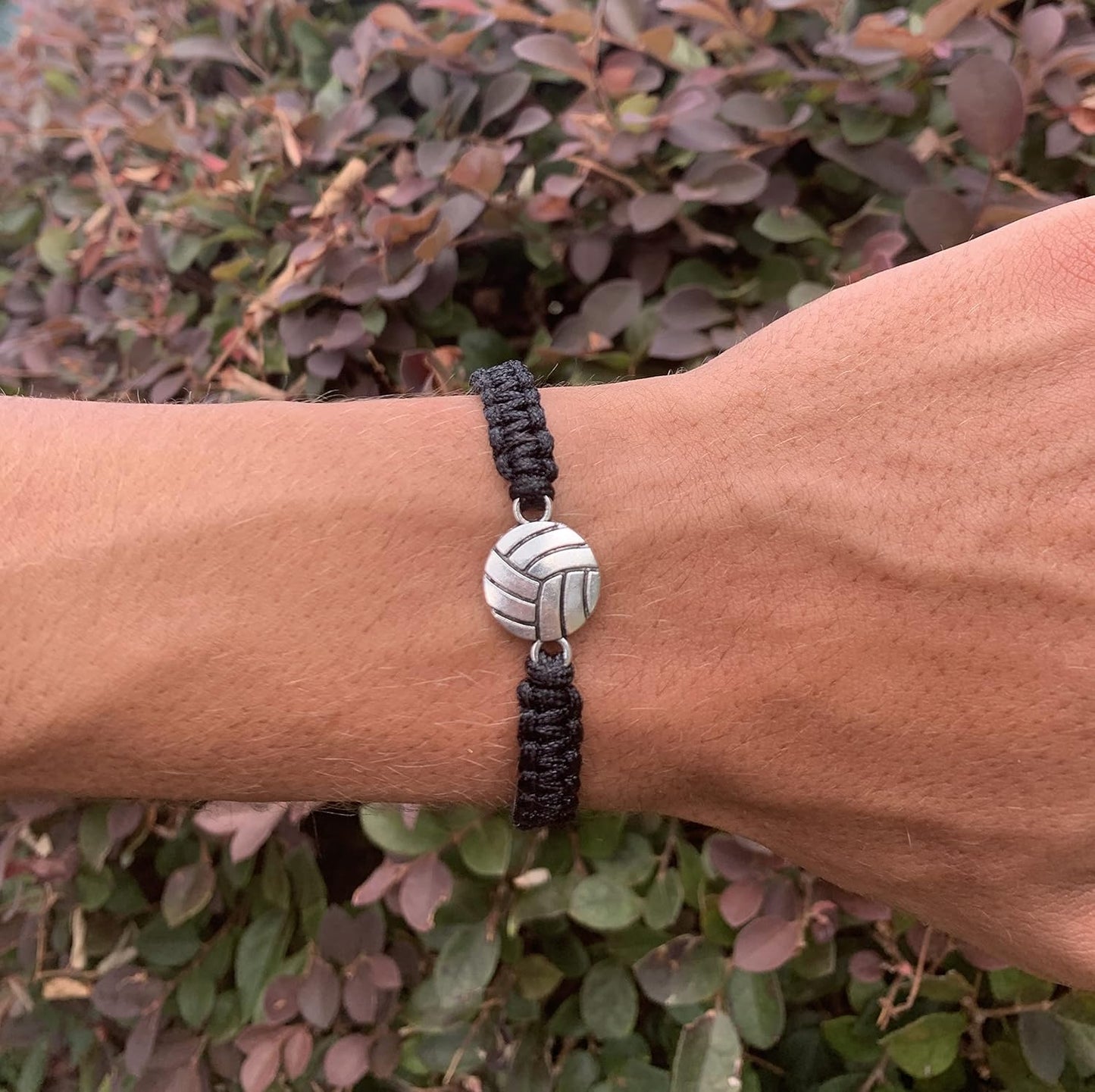 Volleyball Charm Bracelet- Adjustable Bracelets with Volleyball Charm. Ideal Volleyball Gifts & Souvenir for Volleyball Players. Unisex Friendship Bracelet