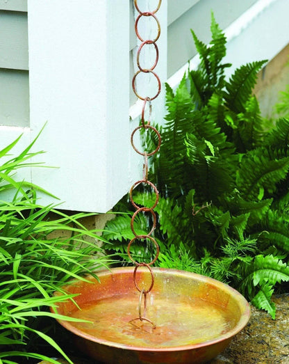 Rain Chain Receptacle - Flamed Finish