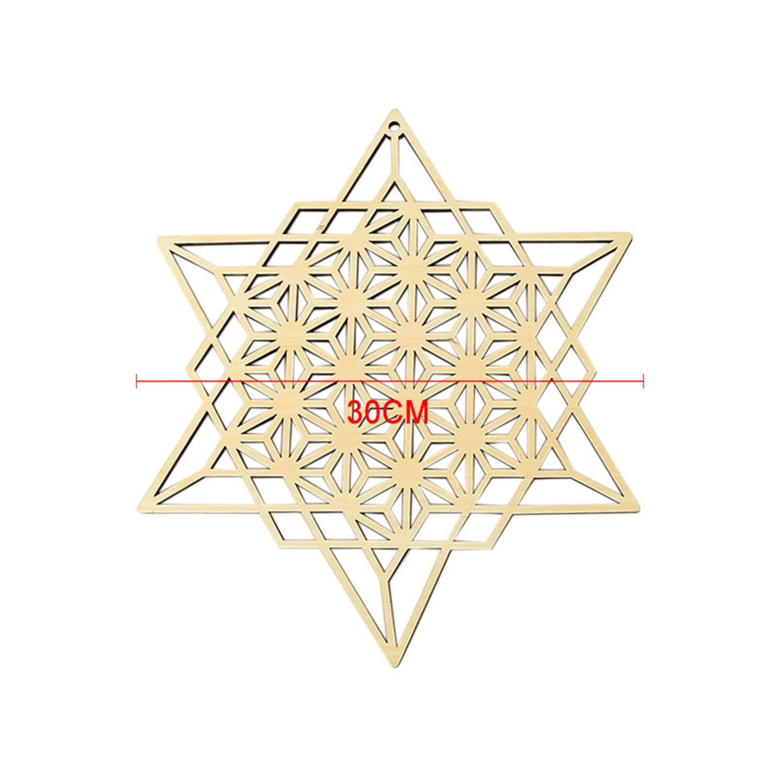 Healing Wall Art Decoration 7 Rings Wooden Home Wall Hanging Decor Wood Plate Pendant Ornament Gift