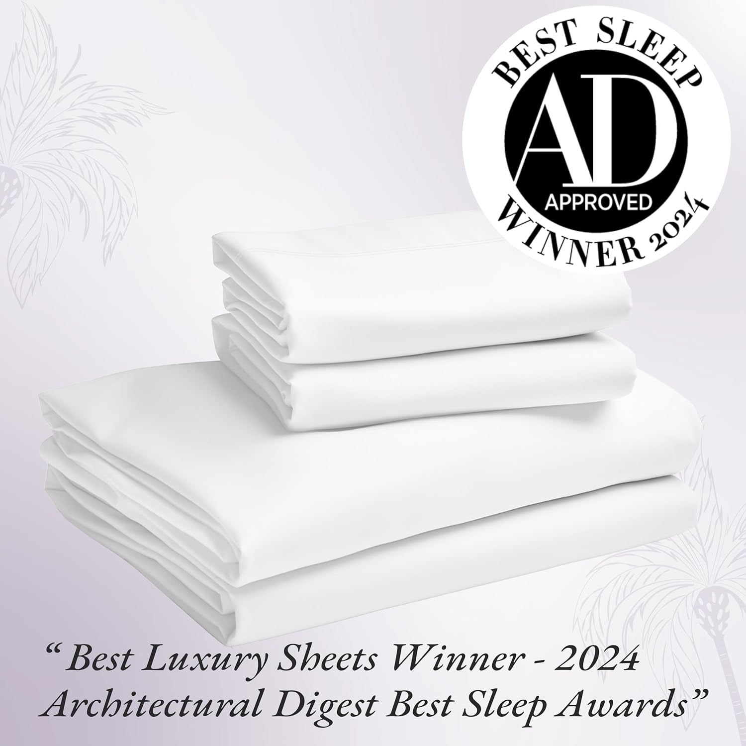 1000 Thread Count Split King Sheets for Adjustable Bed, Winner Architectural Digest Best Sheet, Luxury 100% Cotton Sateen Bed Sheets, Softer than Egyptian Cotton (White)