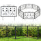 Decorative Garden Fence with 8 Panels Animal Barrier