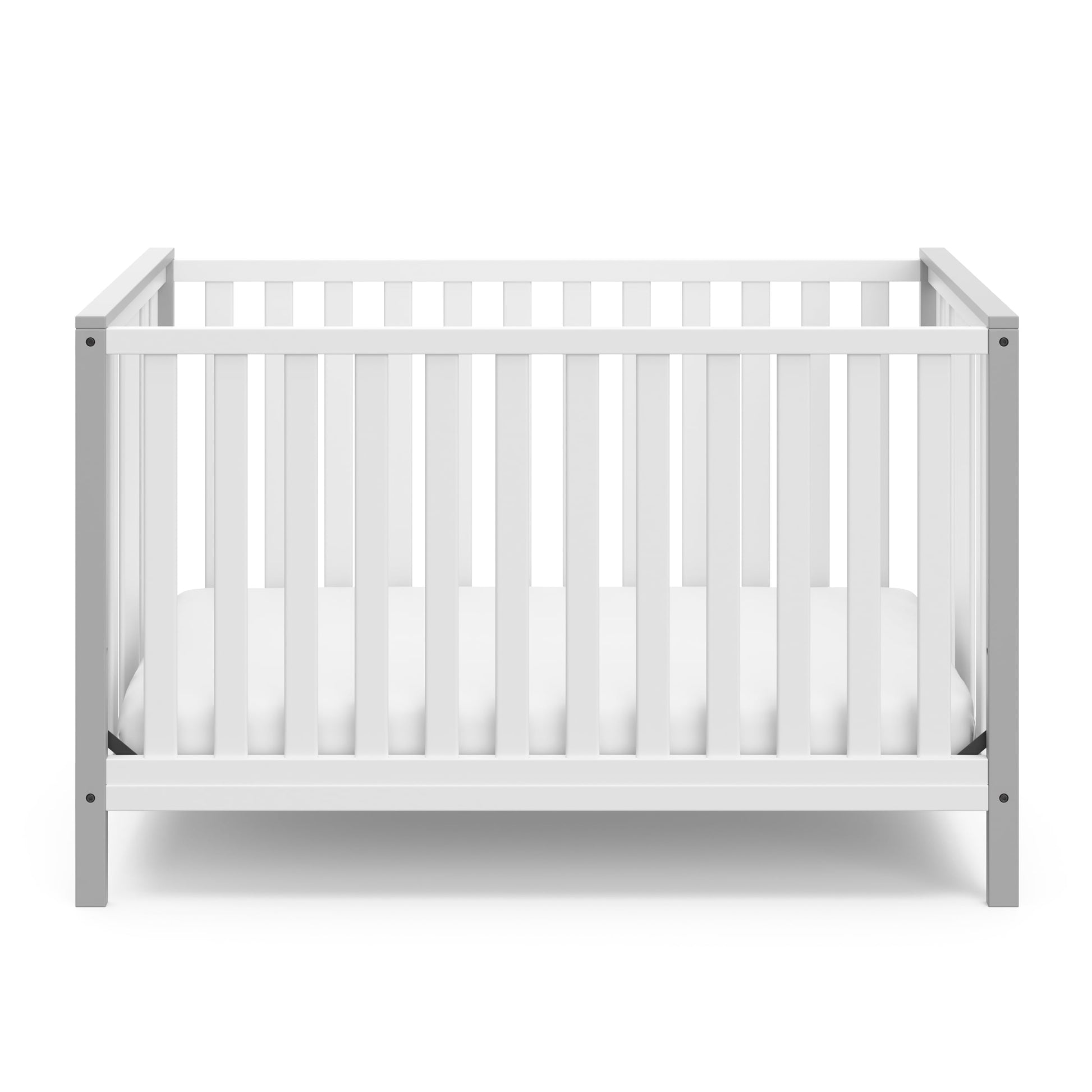 Modern Pacific 4-In-1 Convertible Baby Crib, Pebble Gray