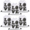 6 Pcs 17.2 Inch Volleyball Bags Gifts Volleyball Drawstring Backpack Sport Party Favors for Women Men(White)