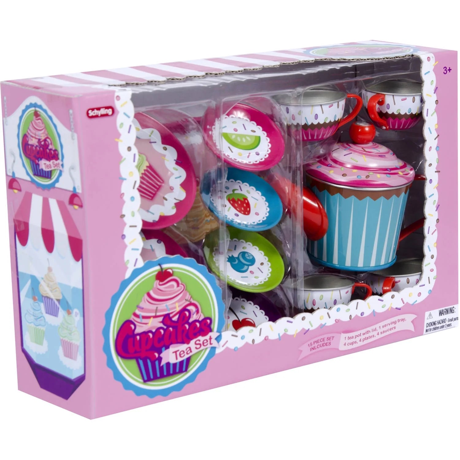 Cupcake Tin Tea Party Set, for Children Age 3+
