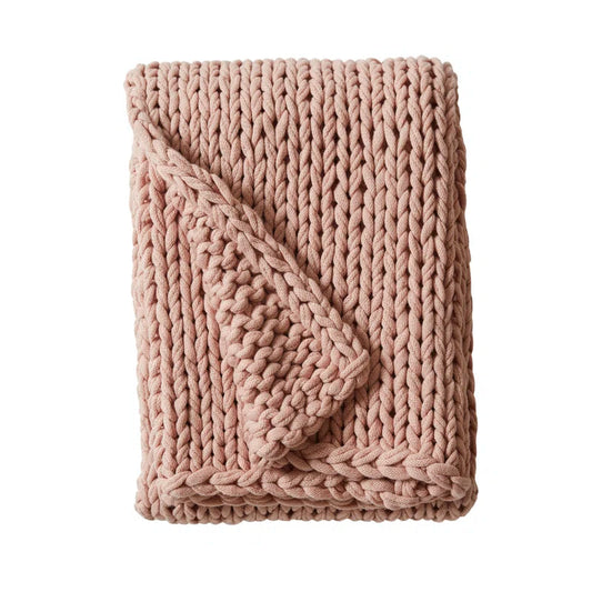 Madison Hand Made Chunky Double Knit Throw Blanket