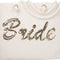 Bride Tote Bag, Jute Silver Sequin Interior Pocket, Wedding Party Honeymoon Gifts for Her