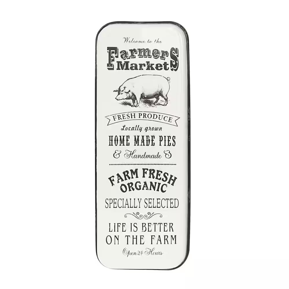 Black Metal Farmhouse Sign Wall Decor 42 In. X 16 In.