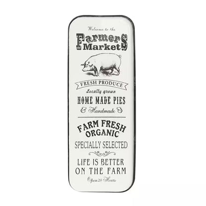 Black Metal Farmhouse Sign Wall Decor 42 In. X 16 In.