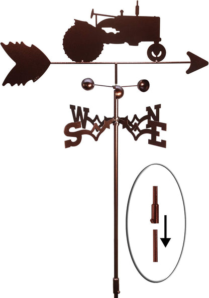 Tractor Farmall International Weathervane (Garden Stake Included)