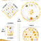 Bee Themed Party Supplies – Serves 16 – Includes Disposable Bee Plates, Cups, Napkins, and Straws Perfect for Bee Decorations, Bumble Bee Birthday Party Pack, Bee Gender Reveal, and Baby Shower