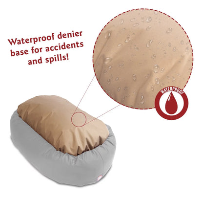 Sherpa Athens Bagel Pet Bed for Dogs, Calming Dog Bed Washable, Large, Citrus
