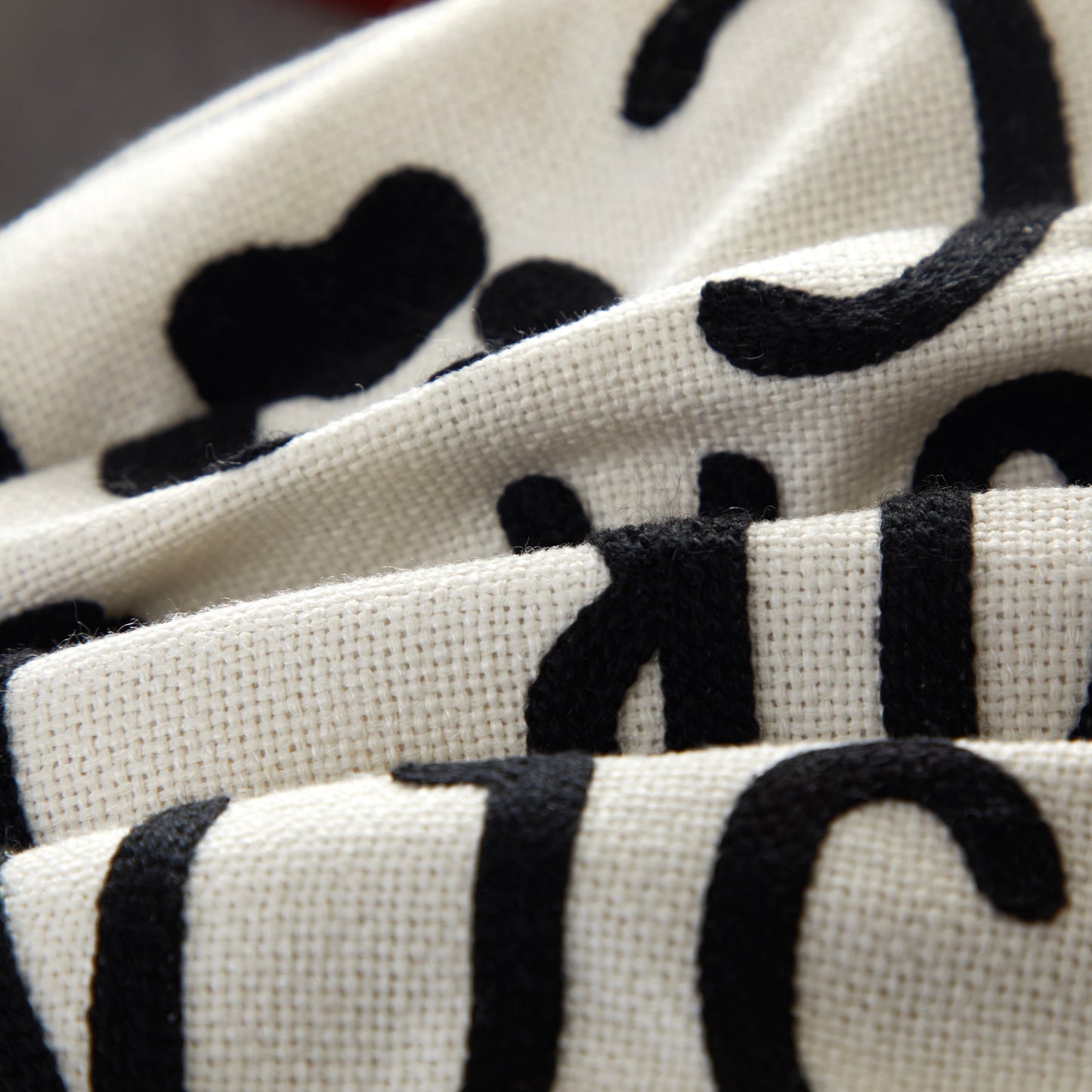 Black and White Reserved for Dog Square Decorative Pillow, 18 in X 18 In, Polyester Fill, 1 Piece