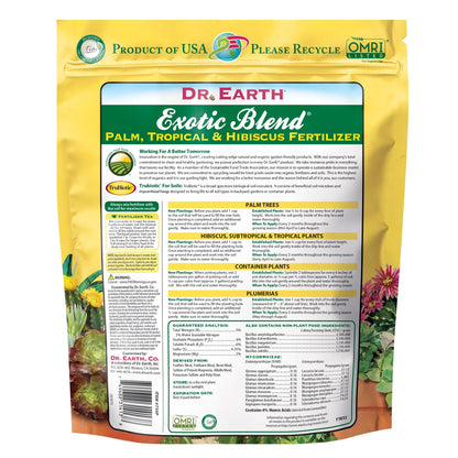Exotic Blend Palm & Tropical Fertilizer 6-4-6 4Lb