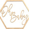 Wood Oh Baby Sign, Party Banner, Event Decorations for Baby Shower Decorations, Backdrop, Photo Prop, Gender Reveal (Oh Baby)