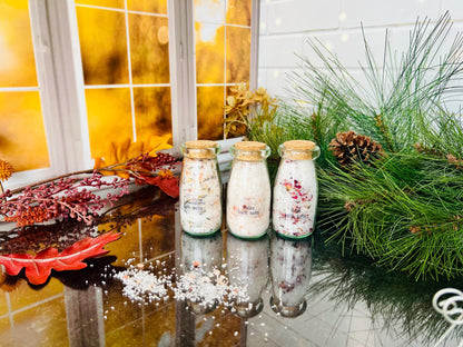 Christmas Bath Salts in a Jar, Stocking Stuffer Gift